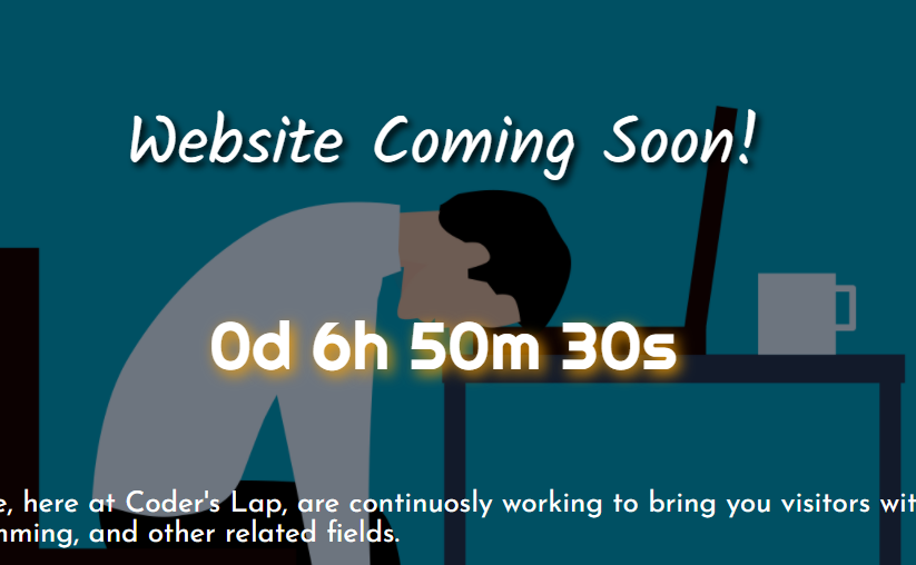 Coming Soon pages, free templates from this category